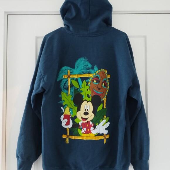D23 Expo x Disneyland Hotel - Mickey Mouse & Dole Whip Zip-Up Hoodie - LARGE (L) - Picture 1 of 8